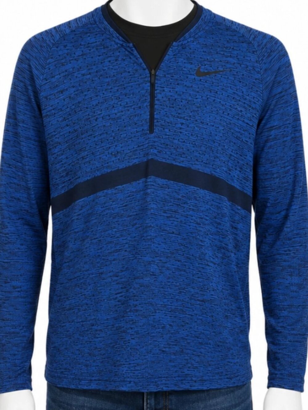 Nike Dri-Fit Men's Large Royal Blue Buffalo Bills 1/4 Zip Pullover